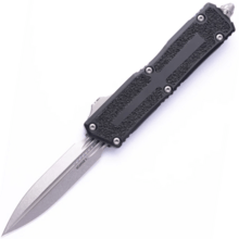 Microtech SCARAB II GEN III D/E STONEWASH STANDARD BLACK 1280-10 - KNIFESTOCK