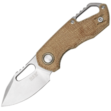 MKM ISONZO M390 Natural canvas micarta BÖHLER M390 MK FX03M-3NC - KNIFESTOCK