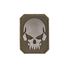 Mil-Tec PATCH 3D SKULL PVC M.KLETT oliva SM 16832001 - KNIFESTOCK
