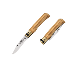OLD BEAR® S - STAINLESS STEEL, OLIVE HANDLE, ROUNDED TIP BLADE 9357/17_LU - KNIFESTOCK