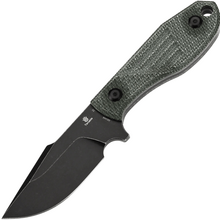 Tenable Knives Tiny Dancer Blackwash D2, Green Micarta G014A6 - KNIFESTOCK