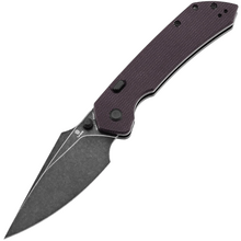 Tenable Knives Fenrir Blackwash Nitro V, Lila Micarta - KNIFESTOCK