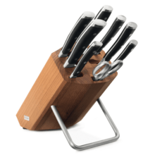 WUSTHOF sada CLASSIC IKON 8ks nožů + blok, hnědý - KNIFESTOCK