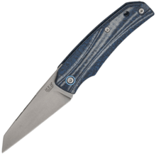 MKM ICE – MAGNACUT SW bld - DENIM CANVAS MICARTA hdl, S/S LINER Linerlock MK IC-DC - KNIFESTOCK