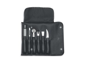 WUSTHOF SILVERPOINT 6 darabos készlet kiegészítőkkel + fekete gurulós táska - KNIFESTOCK
