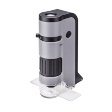 Carson 100x-250x LED MicroFlip Pocket Microscope with Smartphone Adapter MP-250 - KNIFESTOCK