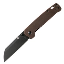 QSP Couteau Penguin, Lame D2 Black Stonewash, Manche en Cuivre Stonewash QS130-L - KNIFESTOCK
