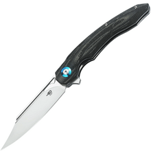 Bestech FANGA D2, Satin, Interlayer with Carbon Fiber and G10 BG18D - KNIFESTOCK