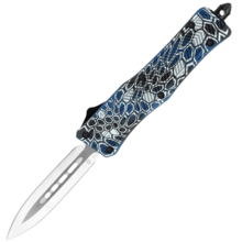 CobraTec Small CTK-1 Cerakote Blue Cobra Skin Dagger Not Serrated 06CT120 - KNIFESTOCK