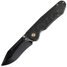 KANSEPT Superhawk Blackwash CPM S35VN 0.157" / 4.0mm Titanium & Shred Carbon Fiber K1084B2 - KNIFESTOCK