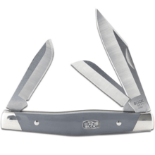 Buck Stockman®, Gray/Nickel Silver BU-0301GYS2 - KNIFESTOCK