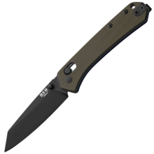 MKM YIPPER – MAGNACUT BLACK COAT.bld - OD GREEN G10 hdl, CROSS BAR LOCK MK YP-GODB - KNIFESTOCK