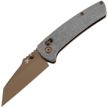 Kansept Main Street Rose Gold Coated 154CM, Black Micarta T1015V11 - KNIFESTOCK