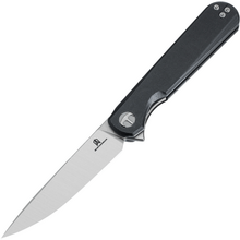 Bestechman FLICK-Satin+ Stonewash-D2-G10-Black BMK13A - KNIFESTOCK