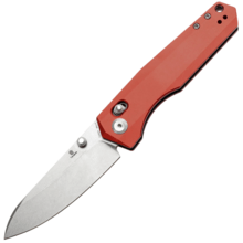 TENABLE KNIVES Beaver Stonewashed Nitro-V 0.125''/3.2mm Dark Red Anodized Aluminum T1105V3 - KNIFESTOCK