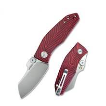 KUBEY Monsterdog Couteau Pliant à Liner Lock Manche G10 Rouge-noir KU337F - KNIFESTOCK