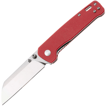 QPS Penguin V2 D2, 2-Ton-Finish Stonewash - Satin, Griff: Rotes Micarta QS130V2- - KNIFESTOCK