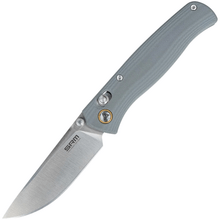 SRM 255L Brushed 10Cr15CoMoV Grey G10 Ambi Lock 255L-GK2 - KNIFESTOCK