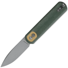 Vosteed Corgi 14C28N Stonewash Green Micarta CG3SVM3 - KNIFESTOCK
