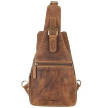 GreenBurry Crossbody Bag Leder 20x40cm "Vintage" antikbraun - KNIFESTOCK