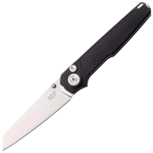 MKM MIURA – CPM Magnacut SW bld - SOLID Black Alu hdl, BUTTON LOCK - REV. S/S CLIP MK MI-ABK - KNIFESTOCK