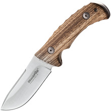 BLACK FOX CUȚIT FIX DROP POINT BLD OȚEL INOXIDABIL 440A, MÂNER DIN LEMN ZEBRA - KNIFESTOCK