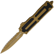 Microtech SCARAB II GEN III D/E FULL SERRATE CERAKOTE RAL 8000 1280-3CRA - KNIFESTOCK