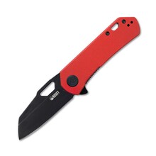 KUBEY KUBEY Duroc Liner Lock Flipper Petit Couteau Pliant de Poche Manche Rouge KU332C - KNIFESTOCK