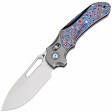 Kansept knives Quasar Stonewashed CPM 20CV Stonewashed Titanium, Timascus K1099V - KNIFESTOCK