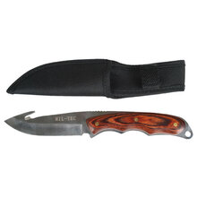 Mil-Tec COUTEAU AUTOMATIQUE AVEC MANCHE EN BOIS ET ÉTUI EN NYLON 15391000 - KNIFESTOCK