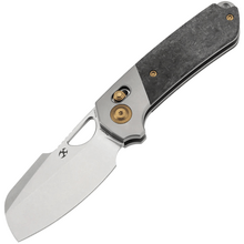 Kansept Nahual Stonewashed Magnacut,Beadblasted Ti, Shred CF K2125V2 - KNIFESTOCK