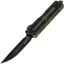 Microtech SCARAB II GEN III D/E-S BLACK STANDARD OD GREEN 1180-1OD - KNIFESTOCK