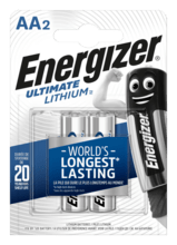 E301535202 Energizer Ultimate Lithium Elem AA/2 LR6/2 - KNIFESTOCK