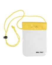 Mil-Tec PORTEFEUILLE ÉTANCHE À COU 260x350 jaune 15821215 - KNIFESTOCK