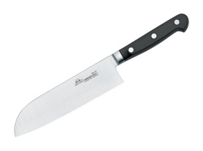 DUE CIGNI FLORENZ SANTOKU couteau de cuisine 18 cm 03DC015 noir - KNIFESTOCK