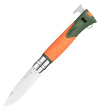 Opinel VRI N°12 Inox Explorer Orange / Grön 001974 - KNIFESTOCK