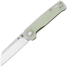 QPS Penguin V2 D2, 2-Ton-Finish Stonewash - Satin, Griff: Jade G10 QS130V2-G1 - KNIFESTOCK