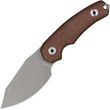 Kunwu STIFFY D. Brown Micarta, VANADIS 4 Stonewashed - KNIFESTOCK