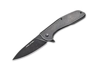 Real Steel E571 negru stonewashed 7132 - KNIFESTOCK
