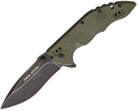 Real Steel E77 groen zwart stonewashed 5113 - KNIFESTOCK