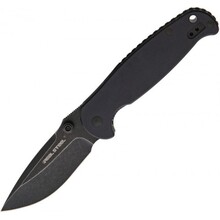 Real Steel H6 černý, černý stonewashed 7769 - KNIFESTOCK