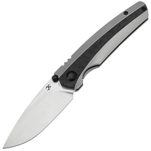 Kansept Raven Stonewashed CPM 20CV,Bead Blasted Ti, Shred CF K2109A2 - KNIFESTOCK