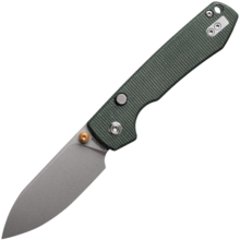 Vosteed Raccoon(Top Liner Lock) 14C28N Stonewash Green Micarta A2904 - KNIFESTOCK
