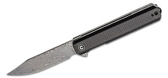 CIVIVI Chronic Damascus G10/Twill CF Overlay Negru C917DS - KNIFESTOCK