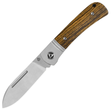 QSP Knife Hedgehog Spear Point Pocket knife Blade:14C28N, satin, wood, slipjoint QS142SP-B - KNIFESTOCK
