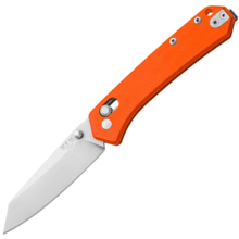 MKM YIPPER – MAGNACUT SATIN bld - ORANGE G10 hdl, CROSS BAR LOCK MK YP-GOR - KNIFESTOCK