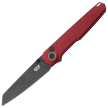 MKM MIURA – CPM Magnacut DSW bld - SOLID Red Alu hdl, BUTTON LOCK - REV. S/S CLIP MK MI-ARDB - KNIFESTOCK