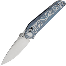 Bestech MOTHUS M390, Satin, Titanium, Blue BT2206A - KNIFESTOCK