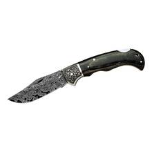 Herbertz Herbertz Damaškový kapesní nůž, 49 vrstev, střenka z pakkadřeva, nýty z nového stříbra 2356 - KNIFESTOCK
