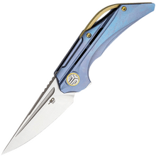 Bestech VIGIL M390, Satin, Titanium, Blue BT2201B - KNIFESTOCK